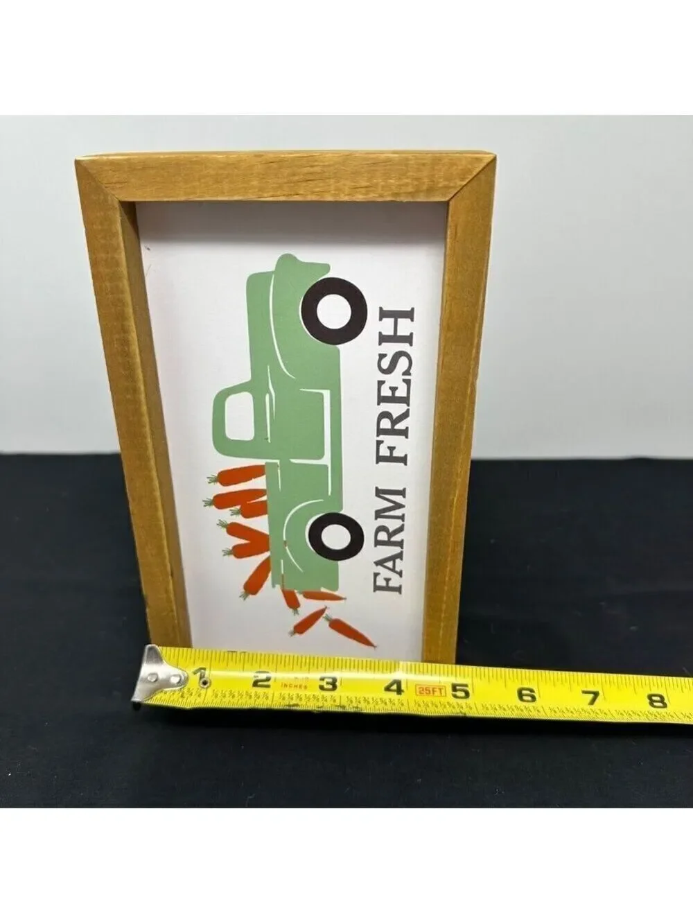 Easter Farm Fresh Wooden Sign Green Truck Carrots Rustic Kitchen Farmhouse Decor